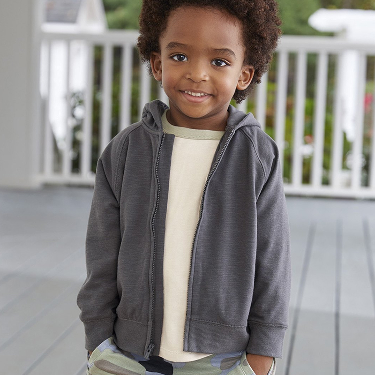 Kids zip up hoodie organic cotton hooded sweatshirt kids Eco friendly Kids zip sweatshirt Hooded