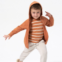 Children cardigan hoodies organic cotton kids hoodie Custom Organic Kids zip sweatshirt Hooded Kid zip up hoodie