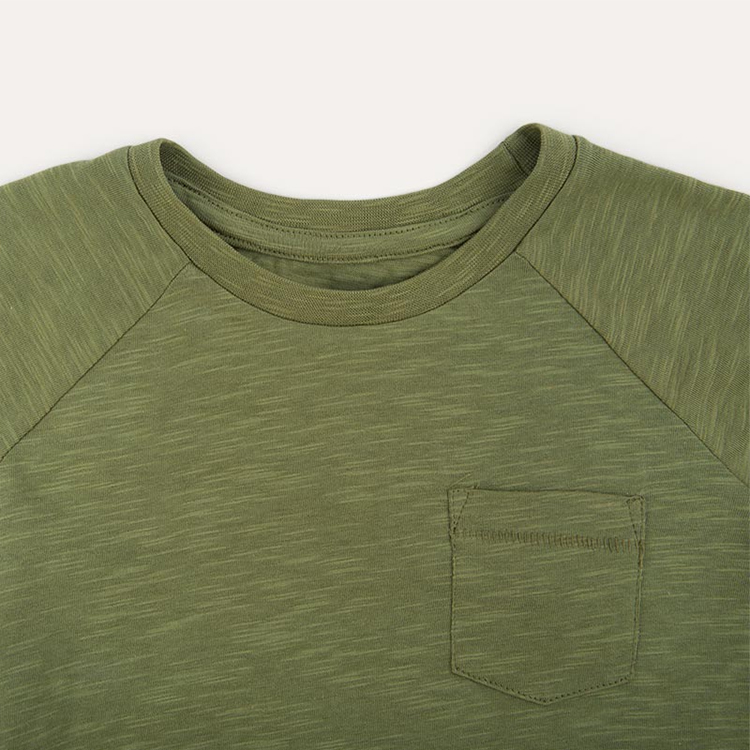 Organic cotton kid t shirt long sleeve children tee eco-friendly kids tshirts Hot Sale boys t-shirt