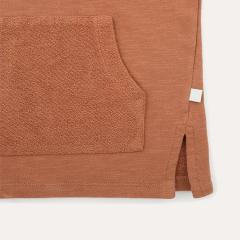 Organic kids Pullover children crewneck sweatshirts organic cotton baby sweatshirt with pocket