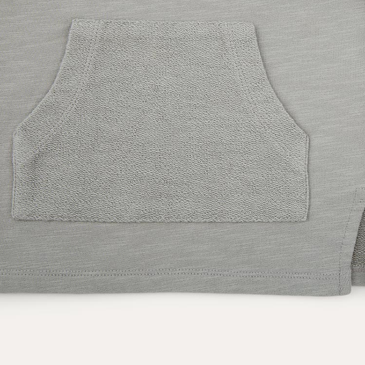 Sustainable kid top organic cotton children sweatshirt with pocket Eco friendly kids Pullover