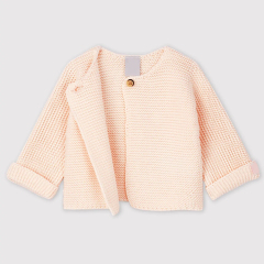 Toddler Knitted Cardigan eco-friendly infant sweater Organic Cotton cardigan with button long sleeve sweater