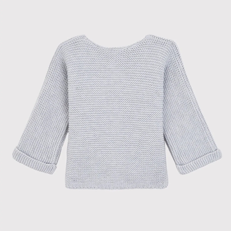 Toddler Knitted Cardigan eco-friendly infant sweater Organic Cotton cardigan with button long sleeve sweater