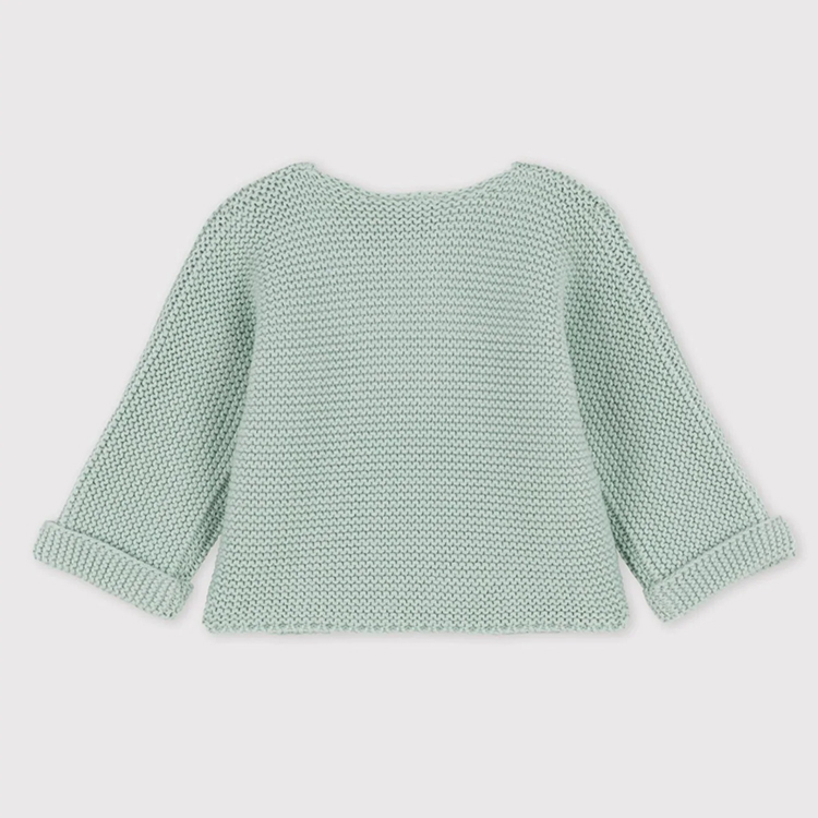 Toddler Knitted Cardigan eco-friendly infant sweater Organic Cotton cardigan with button long sleeve sweater