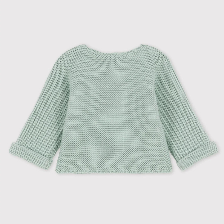 Toddler Knitted Cardigan eco-friendly infant sweater Organic Cotton cardigan with button long sleeve sweater