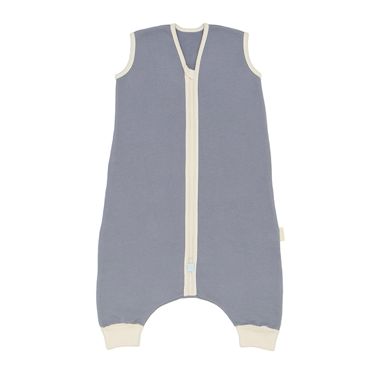 Organic cotton fleece sleeper bag baby sleeping bag with legs eco friendly sleep sack baby two way Zipper Baby Sleeping Bag