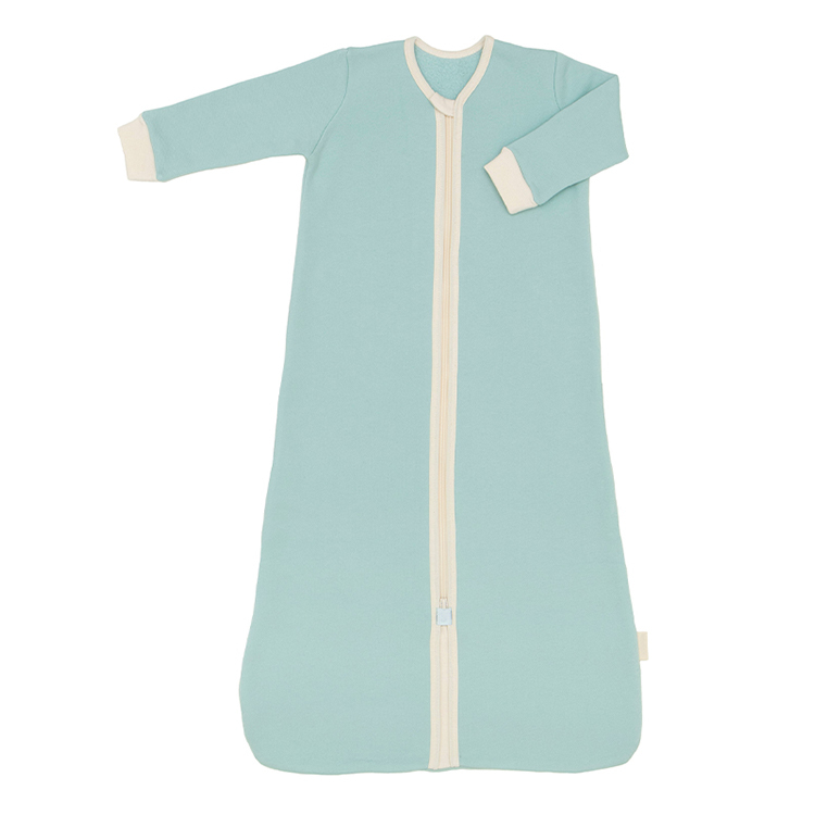 Organic cotton fleece sleeper bag baby sleeping bag with legs eco friendly sleep sack baby two way Zipper Baby Sleeping Bag