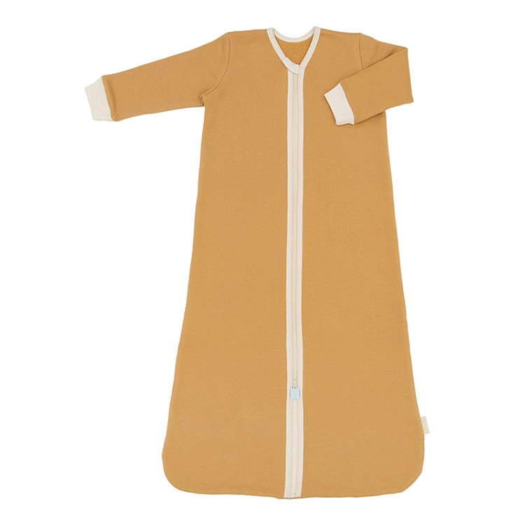 Organic cotton fleece sleeper bag baby sleeping bag with legs eco friendly sleep sack baby two way Zipper Baby Sleeping Bag