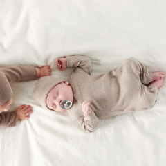Baby Rib Knit Romper Organic Cotton baby sweater jumpsuit Rib knit toddler sleepsuit infant ribbed romper