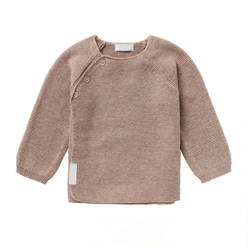 Organic Baby Wrap Cardigan Long Sleeve Knit Sweater Organic Cotton Children Sweaters Winter Sweater for Toddler