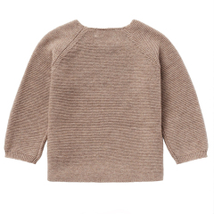 Organic Baby Wrap Cardigan Long Sleeve Knit Sweater Organic Cotton Children Sweaters Winter Sweater for Toddler
