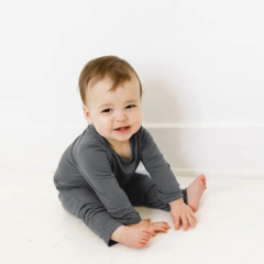 baby kimono Pyjamas organic cotton 2 Piece Footie Pajamas Cardigan Button baby T-shirt + footie Pants