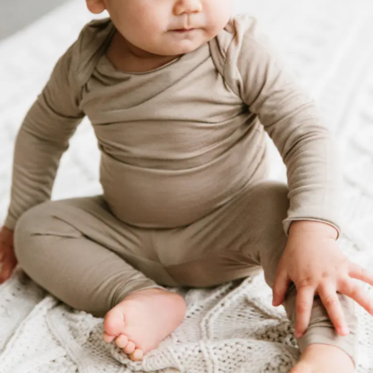 baby kimono Pyjamas organic cotton 2 Piece Footie Pajamas Cardigan Button baby T-shirt + footie Pants