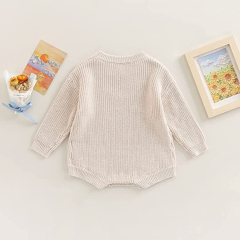 Baby Sweater Boy Girl Onesie Long Sleeve Top bodysuit for Toddlers Knit Oversize Romper organic baby clothes