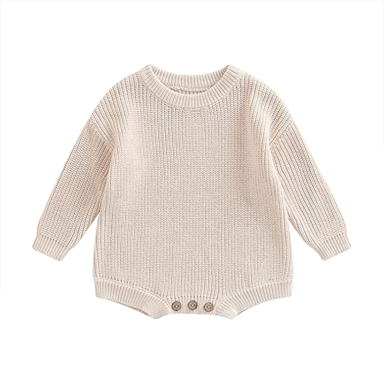 Baby Sweater Boy Girl Onesie Long Sleeve Top bodysuit for Toddlers Knit Oversize Romper organic baby clothes