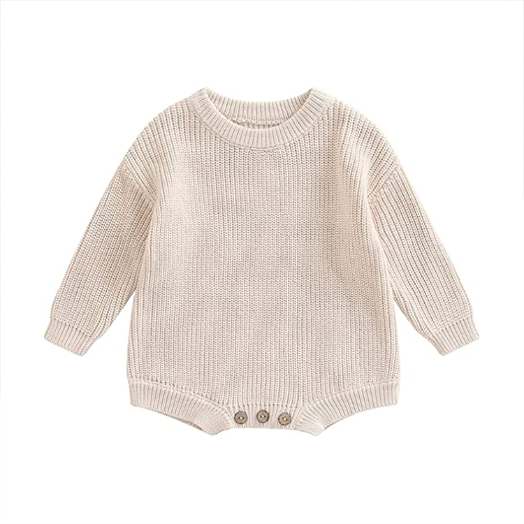 Baby Sweater Boy Girl Onesie Long Sleeve Top bodysuit for Toddlers Knit Oversize Romper organic baby clothes