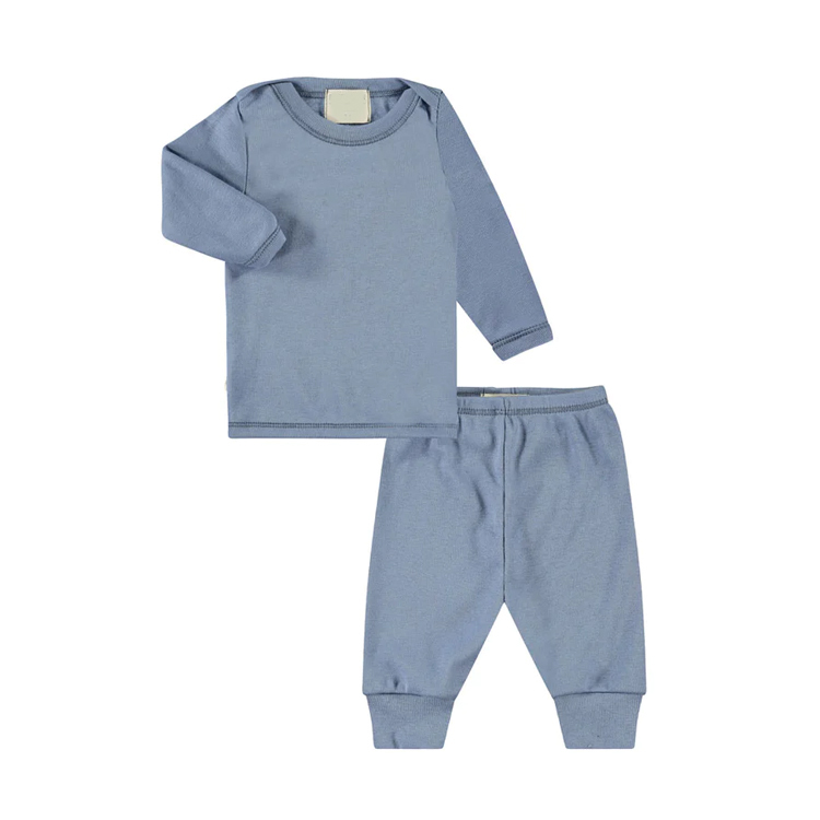 Kids T-shirt with leggings set organic cotton children Loungewear Eco-friendly long sleeve kid clothing set