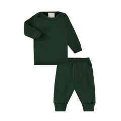 Kids T-shirt with leggings set organic cotton children Loungewear Eco-friendly long sleeve kid clothing set