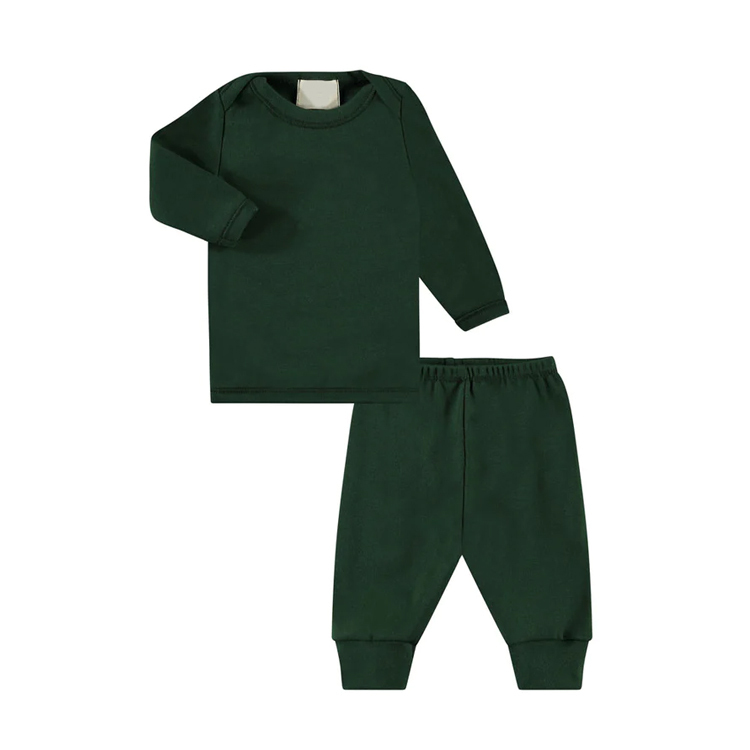 Kids T-shirt with leggings set organic cotton children Loungewear Eco-friendly long sleeve kid clothing set