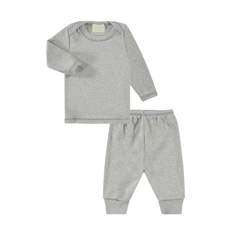 Kids T-shirt with leggings set organic cotton children Loungewear Eco-friendly long sleeve kid clothing set