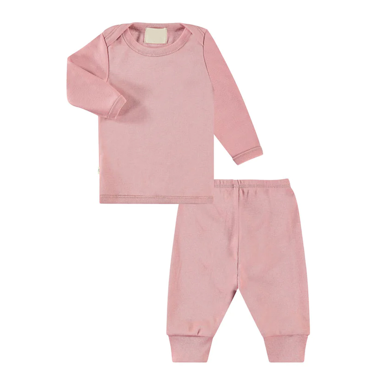 Kids T-shirt with leggings set organic cotton children Loungewear Eco-friendly long sleeve kid clothing set
