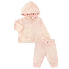 Kids hoodies and jogger set Eco-friendly children sweatshirt with hooded and pant organic cotton kid clothing set