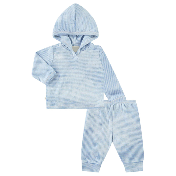 Kids hoodies and jogger set Eco-friendly children sweatshirt with hooded and pant organic cotton kid clothing set