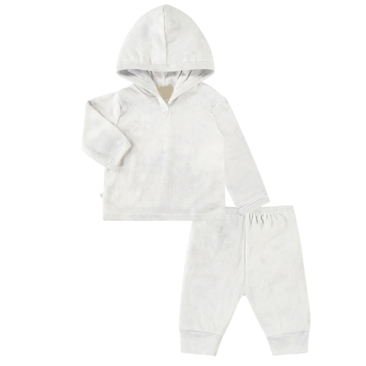 Kids hoodies and jogger set Eco-friendly children sweatshirt with hooded and pant organic cotton kid clothing set