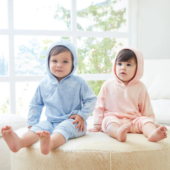 Kids hoodies and jogger set Eco-friendly children sweatshirt with hooded and pant organic cotton kid clothing set
