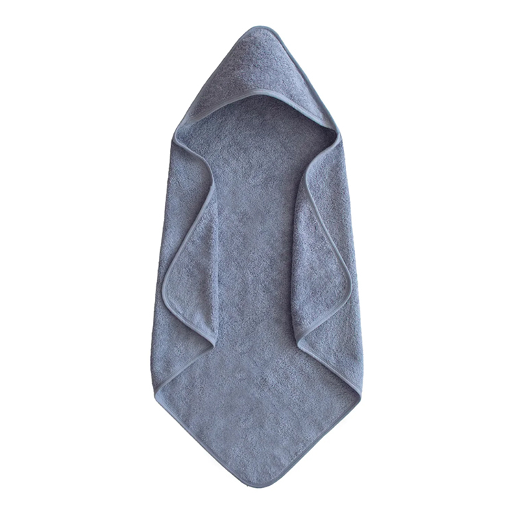 Organic Cotton Hooded Towel Soft baby bath shawl Eco-friendly terry beach towel toddler hoody blanket