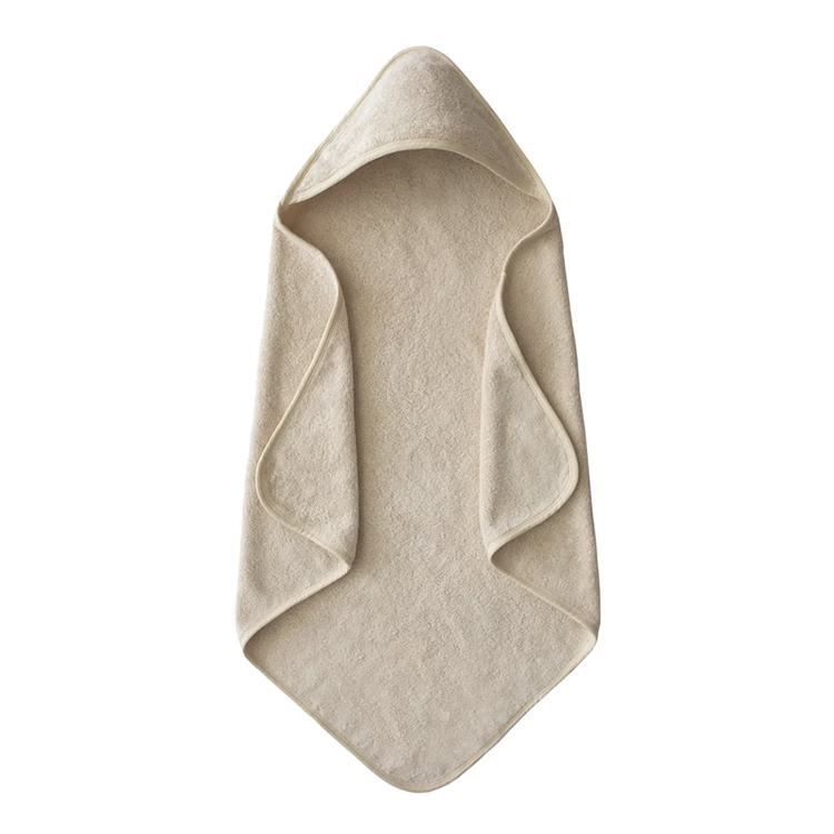 Organic Cotton Hooded Towel Soft baby bath shawl Eco-friendly terry beach towel toddler hoody blanket