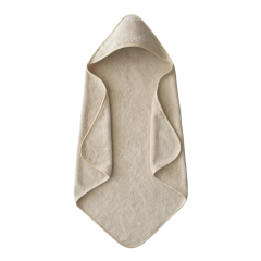 Organic Cotton Hooded Towel Soft baby bath shawl Eco-friendly terry beach towel toddler hoody blanket