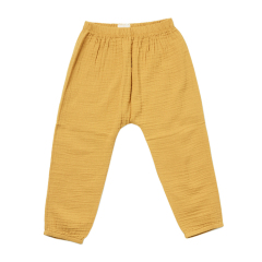 Kid Organic Solid color Muslin Pant Organic cotton jogger pants Eco friendly organic leggings
