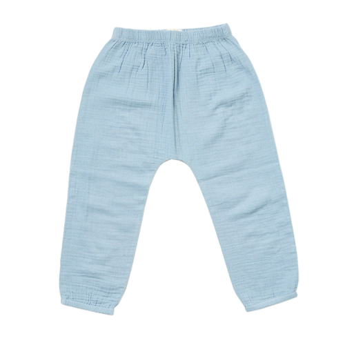 Kid Organic Solid color Muslin Pant Organic cotton jogger pants Eco friendly organic leggings
