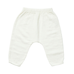 Kid Organic Solid color Muslin Pant Organic cotton jogger pants Eco friendly organic leggings