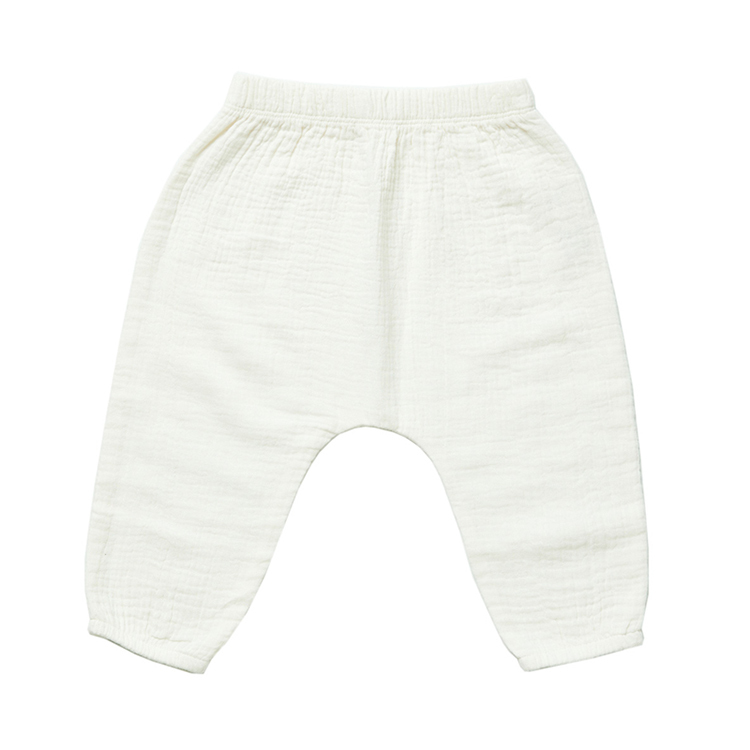 Kid Organic Solid color Muslin Pant Organic cotton jogger pants Eco friendly organic leggings