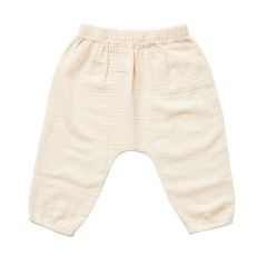 Kid Organic Solid color Muslin Pant Organic cotton jogger pants Eco friendly organic leggings