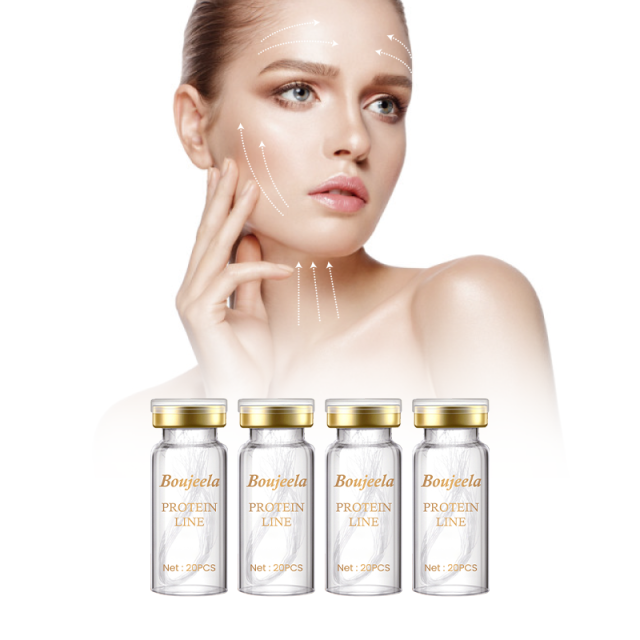 Bottled face lifting dissolvable collagen threads for wrinkles