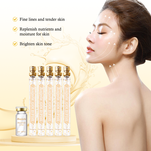 New Upgrade Absorbable Facial Collagen Thread With 24k Gold Serum Sit