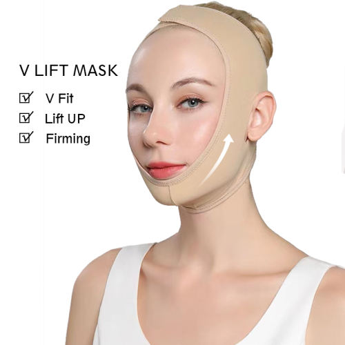 Skin Color S M L XL V Line Elasting Face Slimming Bandage
