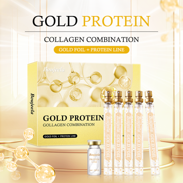 New Upgrade Absorbable Facial Collagen Thread With 24k Gold Serum Sit