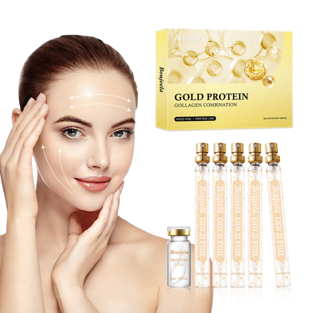New Upgrade Absorbable Facial Collagen Thread With 24k Gold Serum Sit