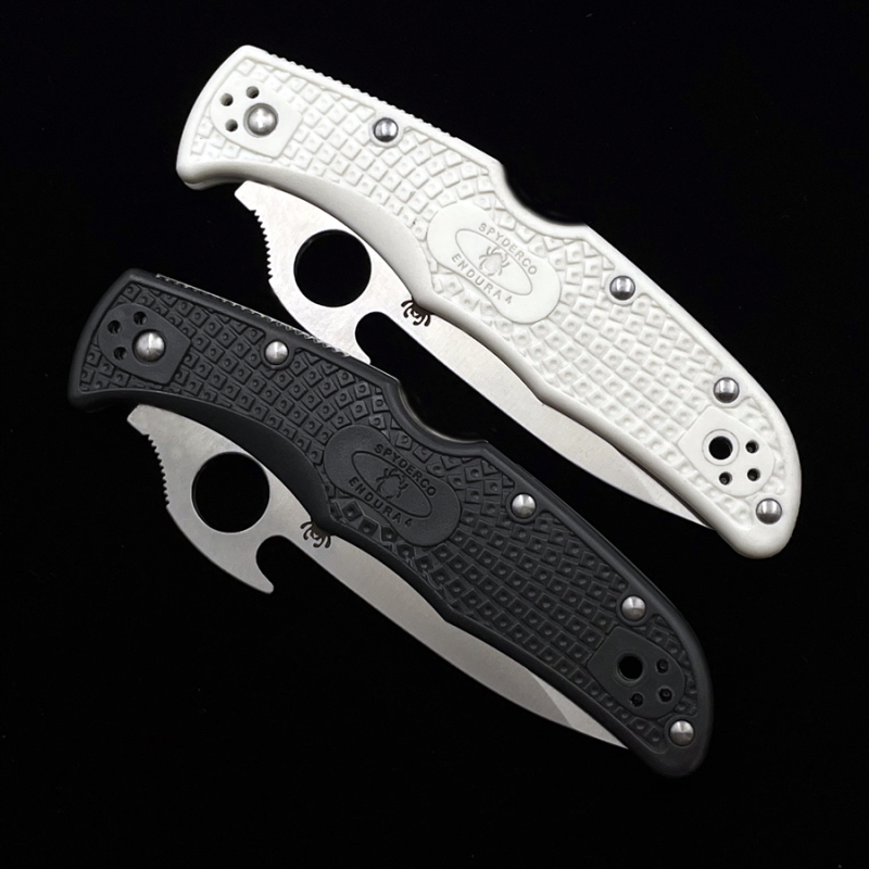 WHOLESALE !! SHIP FROM CHINA !! SPYDERCO C10 C12 lock back vg-10 steel blade g10 handle tactical camping folding pocket knife edc