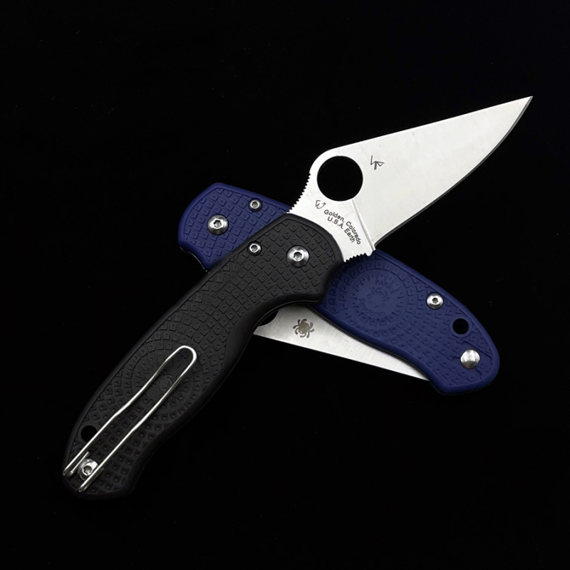 WHOLESALE !! SHIP FROM CHINA !! SPYDERCO CTS-BD1N Steel Blade FRN Handle Tactical Camping Survival Rescue Folding Pocket Knife Edc