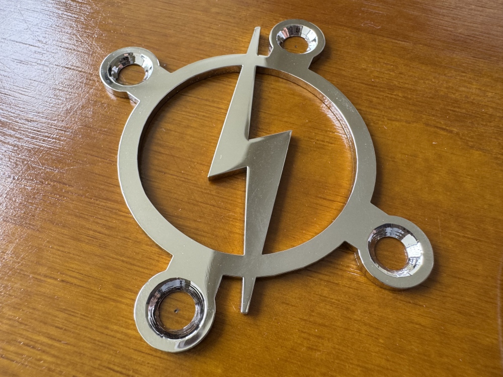 SHIP FROM CHINA !! Custom Made !! BOLT Neck Plate With 4Pcs Screws For Your Guitar or Bass - Golden & Chrome
