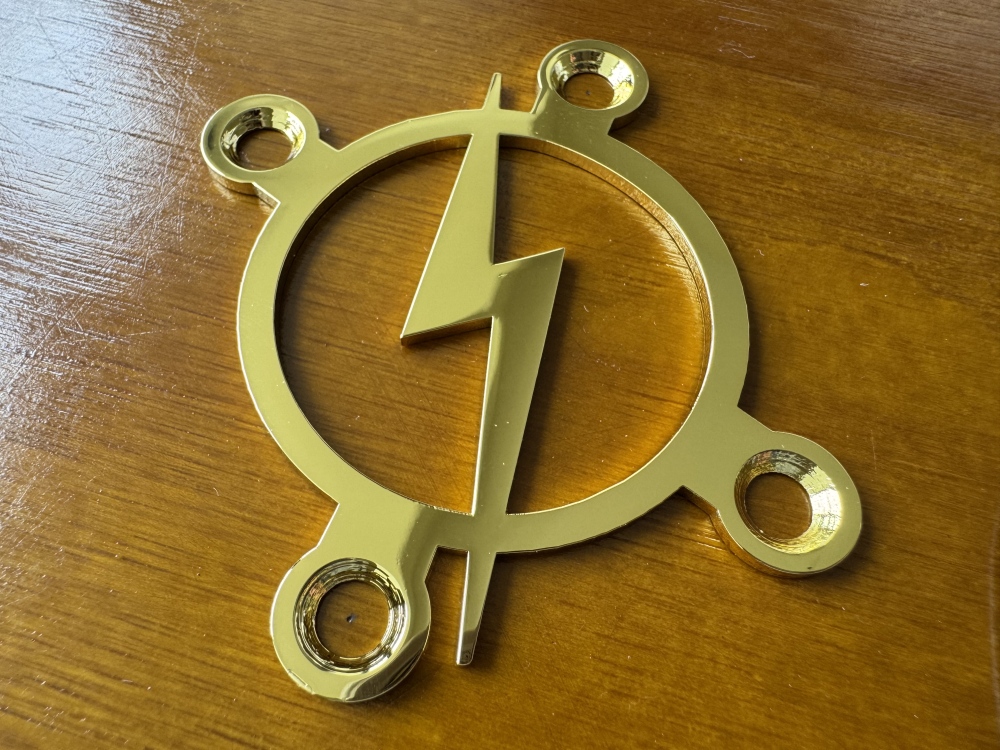 SHIP FROM CHINA !! Custom Made !! BOLT Neck Plate With 4Pcs Screws For Your Guitar or Bass - Golden & Chrome