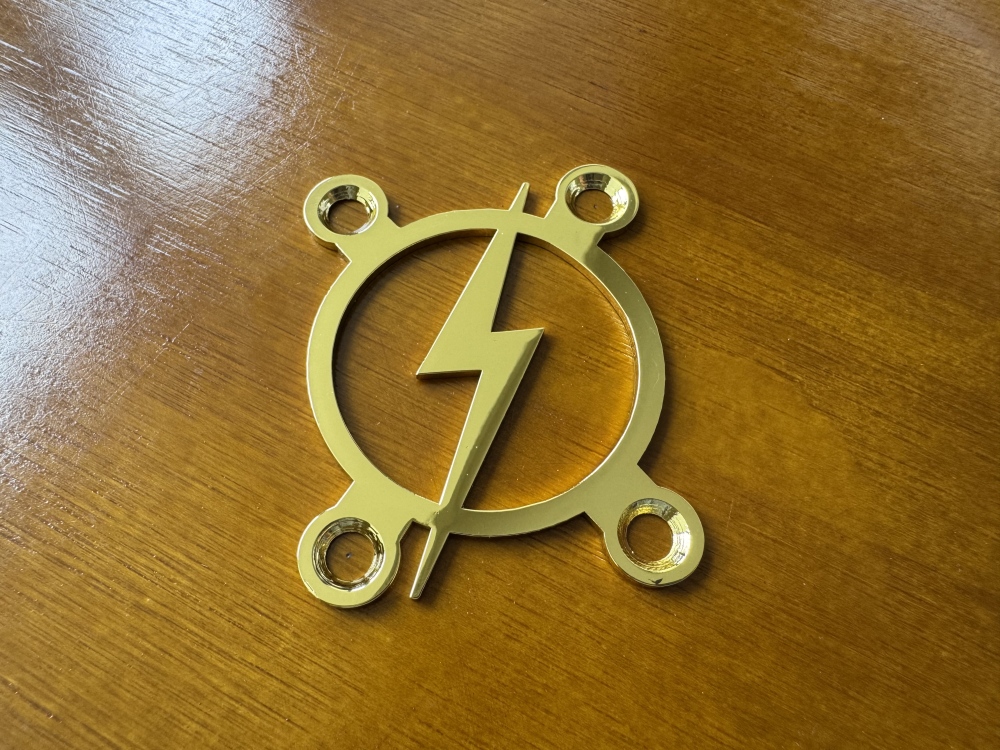 SHIP FROM CHINA !! Custom Made !! BOLT Neck Plate With 4Pcs Screws For Your Guitar or Bass - Golden & Chrome