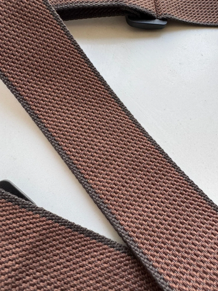SHIP FROM CHINA !! 2.0" Wide Adjustable Cotton PU Leather Strap Fit For Gibson Electric Guitar Bass- Brown