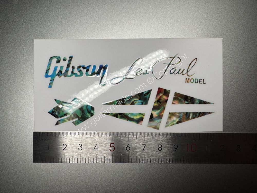 SHIP FROM CHINA !! GIBSON LES PAUL MODEL BASS Guitar VINLY Neck Headstock Decals Sticker