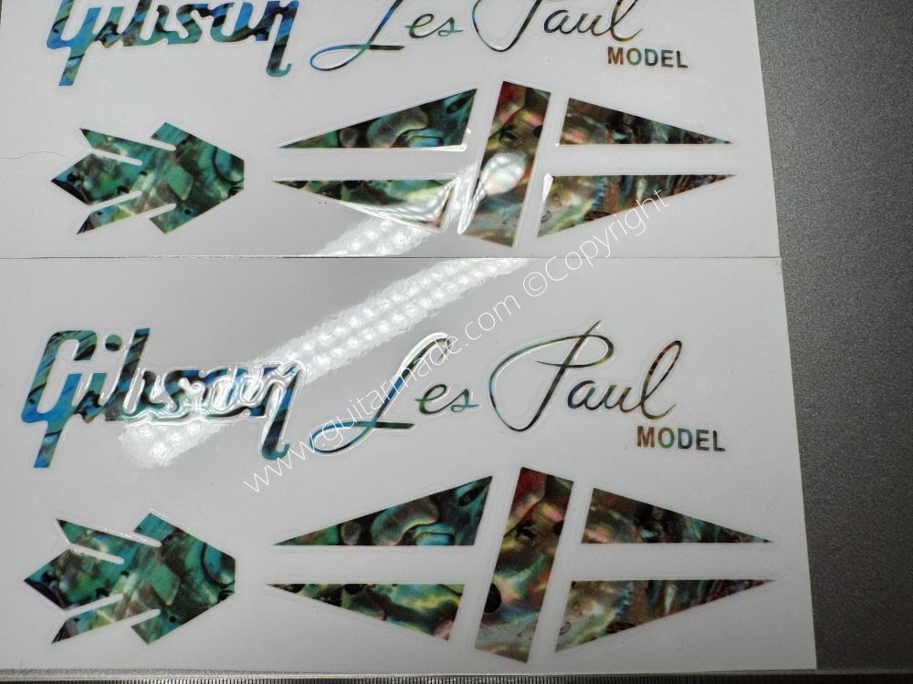 SHIP FROM CHINA !! GIBSON LES PAUL MODEL BASS Guitar VINLY Neck Headstock Decals Sticker